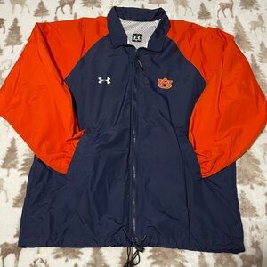 AUBURN TIGERS Under Armour Full-Zip Orange/Blue Windbreaker (Size - M)